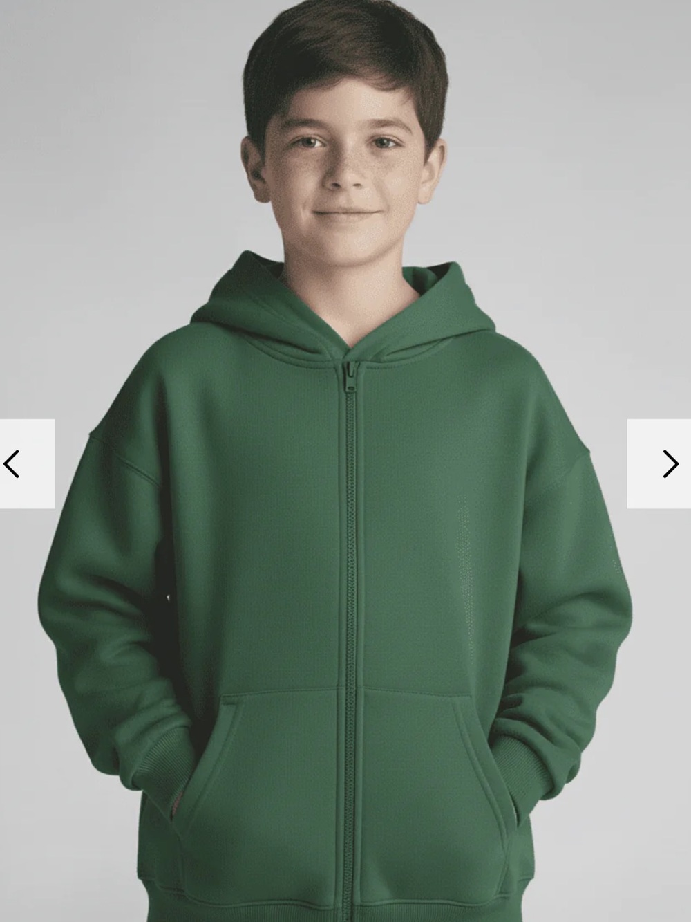 Charlie’s Project Dreamy Soft Charlie Play Solid Color - Bamboo Kids Zip Up Hood